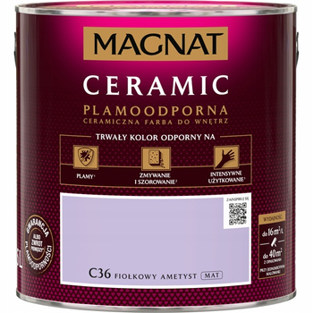 Farba ceramiczna do ścian Magnat Ceramic FIOŁKOWY AMETYST C36 2,5L