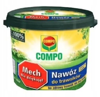COMPO Mech, nie dziękuję! 4 kg Natychmiastowe przeciwko mchowi na trawniku
