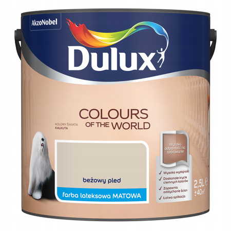 Farba lateksowa ścienna DULUX KŚ Beżowy Pled 2,5L