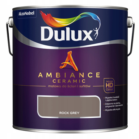 Dulux Ambiance Ceramic Rock Grey 2,5L - farba ceramiczna do ścian i sufitów