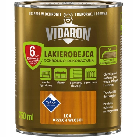 VIDARON LAKIEROBEJCA 0,75L L04 ORZECH WŁOSKI