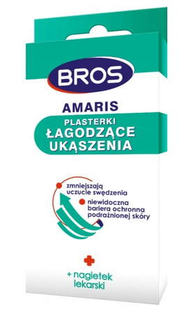 BROS Amaris plasterki łagodzące ukąszenia 20 szt. - szybka ulga