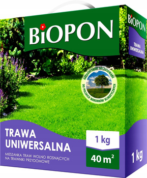 BIOPON TRAWA NASIONA SAMOZAGĘSZCZAJĄCA ODPORNA MECHANICZNIE UNIWERSALNA 1KG
