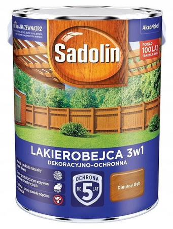 LAKIEROBEJCA Nowy Sadolin 3W1 CIEMNY DĄB 2,5 L