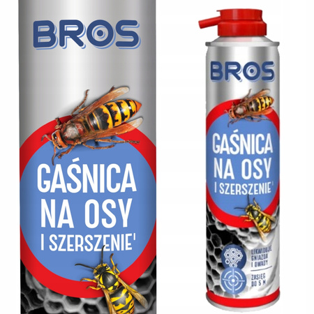 BROS Gaśnica Na Osy i Szerszenie Gniazda 300 ml - skuteczna ochrona