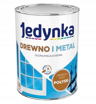 JEDYNKA Drewno i Metal Emalia Alkidowa Połysk ORZECH JA. 0,9L