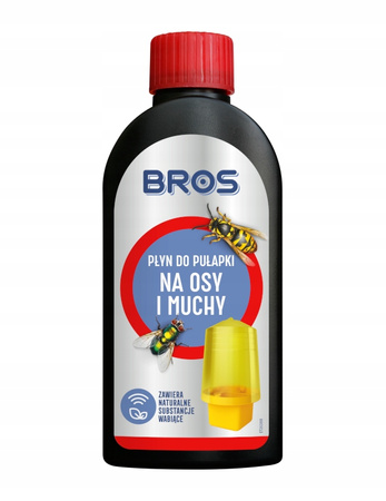 BROS PŁYN DO PUŁAPKI NA OSY I MUCHY 200ml - Skuteczny w działaniu