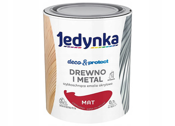 Jedynka do mebli Deco&Protect Drewno i Metal Mat Czerwony 0,7L