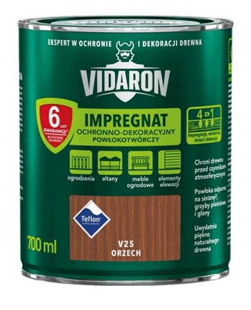 Impregnat do drewna Vidaron orzech V25 0,7L