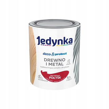 Jedynka do mebli Deco&Protect Drewno i Metal Satynowy Połysk Czerwony 0,7L