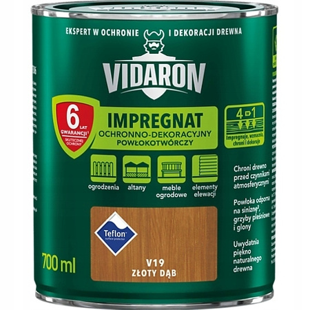 Impregnat do drewna Vidaron złoty dąb V19 2,5L