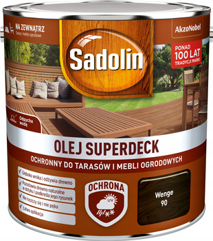 Sadolin Superdeck olej do drewna Wenge Duży 2,5L