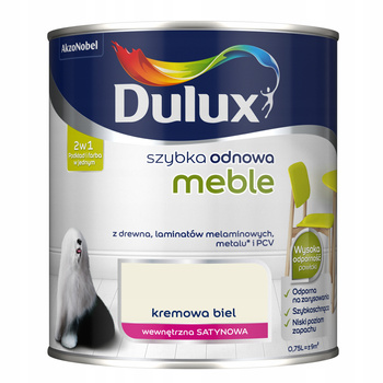 Farba akrylowa Dulux meble Biały połysk 0,75l