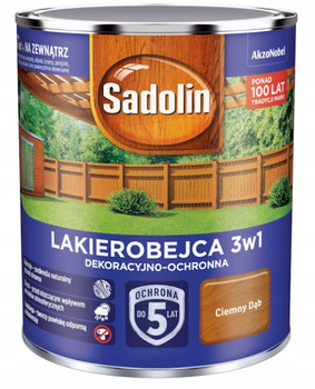 LAKIEROBEJCA NOWY SADOLIN 3W1 CIEMNY DĄB 0,7L