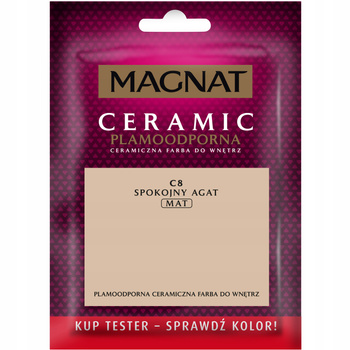 MAGNAT farba ceramiczna ścienna TESTER 0,03 l C8 Spokojny Agat mat