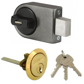 Zamek nawierzchniowy uniwersalny Gerda ZN100 50/60 grafitowy – solidny