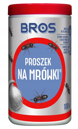 BROS proszek na MRÓWKI trutka środek preparat likwiduje gniazda 100g