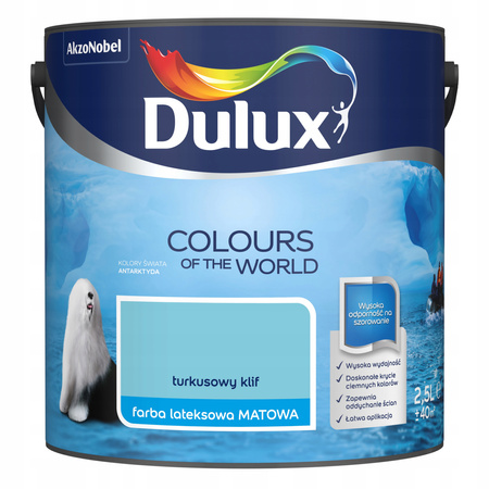 DULUX Farba lateksowa KŚ Turkusowy Klif 2,5L