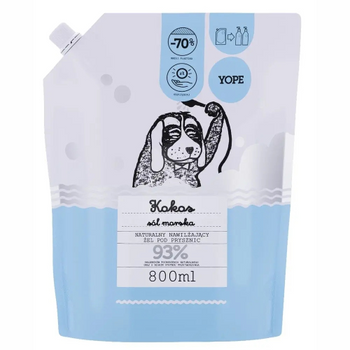 YOPE Pielęgnujący Żel pod prysznic Kokos i Sól Morska 800ml -REFILL