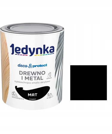 Jedynka do mebli Deco&Protect Drewno i Metal Mat Czarny 0,7L