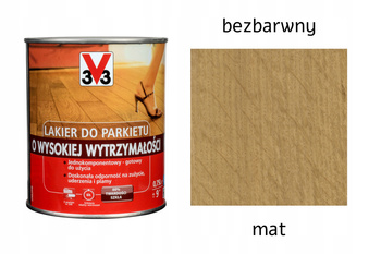 Lakier Do Parkietu Wysoka Wytrzymałość V33 bezbarwny MAT 0.75L