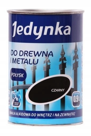 JEDYNKA Drewno i Metal Emalia Alkidowa Połysk POPIELATY 0,9L