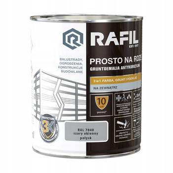 Śnieżka Rafil Prosto Na Rdzę Poł RAL7040 0,75L