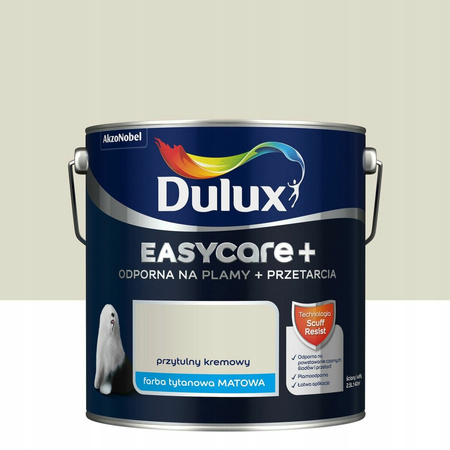 Dulux EasyCare+ lateksowa FARBA ODPORNA NA SZOROWANIE Przytulny Kremowy 2,5