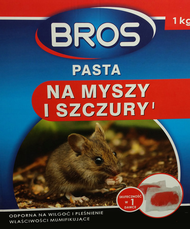 BROS - PASTA NA MYSZY I SZCZURY 1KG