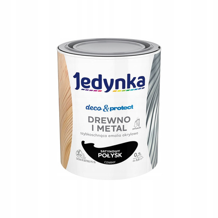 Jedynka do mebli Deco&Protect Drewno i Metal Satynowy Połysk Czarny 0,7L