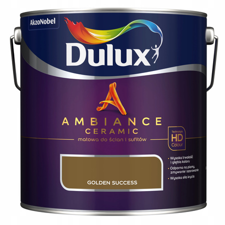 Dulux Ambiance Ceramic Golden Success 2,5L - farba ceramiczna do ścian i sufitów