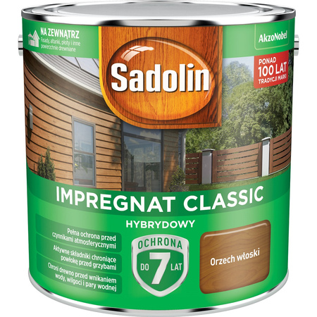 Impregnat drewna Sadolin Hybry. Orzech Wloski 4,5L