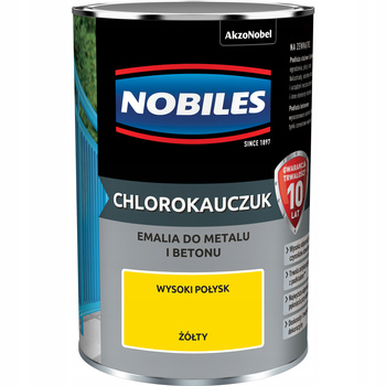 Nobiles Chlorokauczuk Farba do metalu Żółty 0,9L