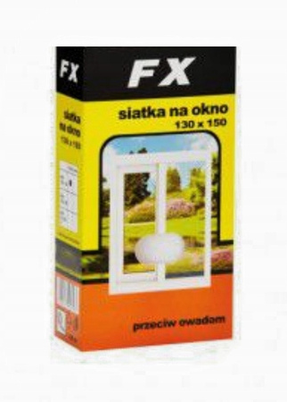 FX siatka na okno 130x150 biała - moskitiera