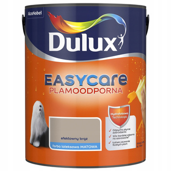 Farba lateksowa plamoodporna DULUX EASYCARE ścienna Efektowny Brąz 5L