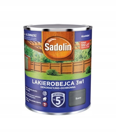 Lakierobejca NOWY SADOLIN 3W1 SZARY 0,7L