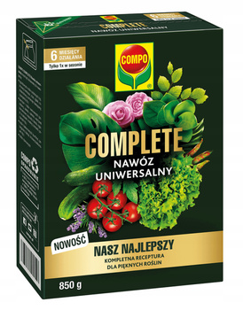 NAWÓZ UNIWERSALNY 850g COMPO COMPLETE 1x NA SEZON działa do 6 miesięcy