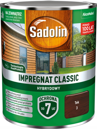 Impregnat drewna Sadolin Classic Hybryda Tek 0,75L