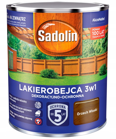 LAKIEROBEJCA NOWY SADOLIN 3W1 ORZECH WŁOSKI 0,7L