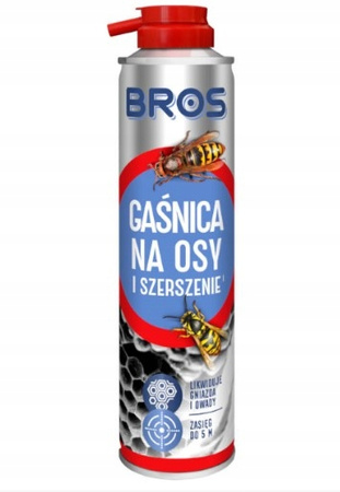 BROS Gaśnica Na Osy i Szerszenie Gniazda 300 ml - skuteczna ochrona