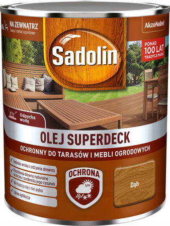 Olej do drewna SADOLIN SUPERDECK DĄB 0,75L