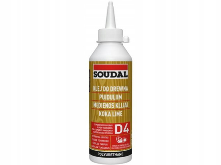 SOUDAL 66A - D4 KLEJ DO DREWNA POLIURETANOWY 250 ml