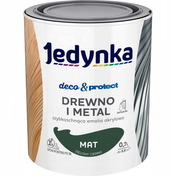 Jedynka do mebli Deco&Protect Drewno i Metal Mat Zielony Ciemny 0,7L