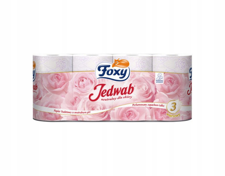 Foxy Jedwab Papier toaletowy 8 rolek