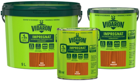 VIDARON Impregnat Ochronno Dekoracyjny Ogrodowy R04 złoty dąb 4,5L