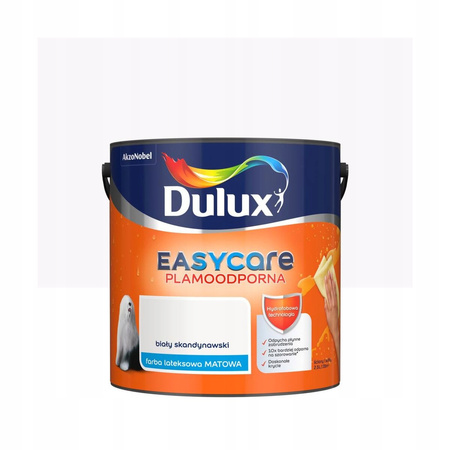 DULUX EASYCARE Farba lateksowa ścienna 2,5 l BIAŁY SKANDYNAWSKI