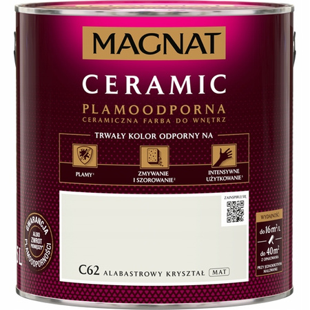 Farba ceramiczna do ścian Magnat Ceramic ALABASTROWY KRYSZTAŁ C62 2,5L