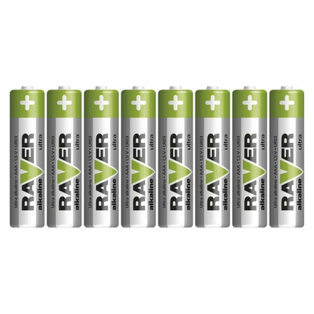 Bateria alkaliczna Raver AAA (R3) 8 szt.