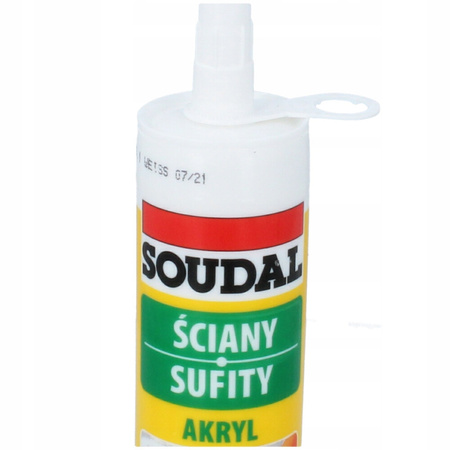 Soudal Akryl Uniwersalny CZARNY 280ml - ściany sufity