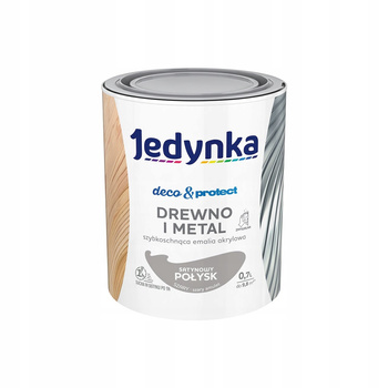 Jedynka do mebli Deco&Protect Drewno i Metal Satynowy Połysk Szary 0,7L